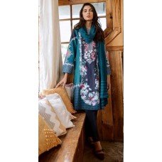 Teal Lawn Printed Suit Pakistani Designer Salwar Kameez